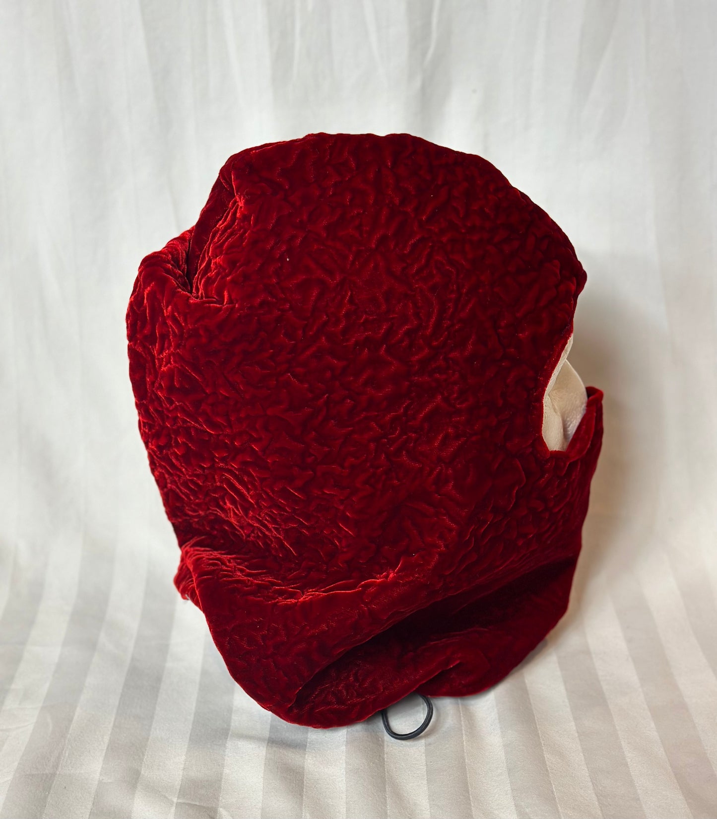 Red Velvet Balaclava Ski Mask